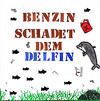 Plakat mit Schriftzug und Delfin