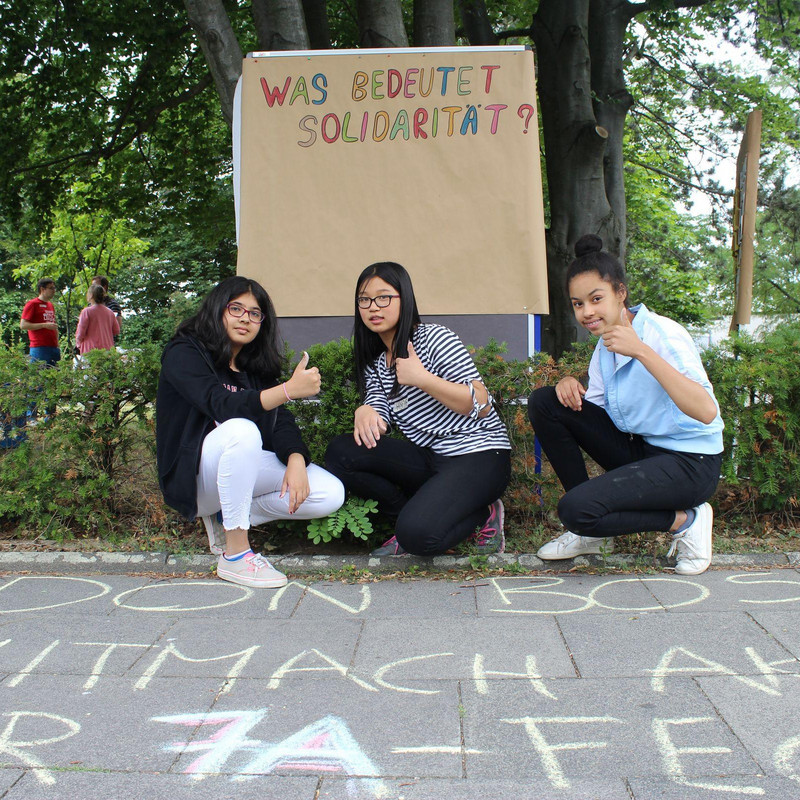 Schüler fragen nach Solidarität
